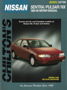 1982 - 1996 Nissan Sentra, Pulsar, NX, Chilton's Total Car Care Manual