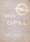 1974 Opel 1900 & Manta Factory Service Manual