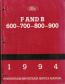 1994 Ford F & B 600-700-800-900 Truck Powertrain/Drivetrain/Body/Chassis Service Manual- 2 Volume Set