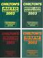 1999 - 2003 Chilton's Pro Service Manuals - 4 Volume Set