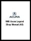1986 Acura Legend Shop Manual (All)