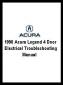 1990 Acura Legend 4 Door Electrical Troubleshooting Manual