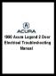 1990 Acura Legend 2 Door Electrical Troubleshooting Manual
