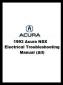 1993 Acura NSX Electrical Troubleshooting Manual (All)