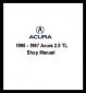 1995 - 1997 Acura 2.5 TL Shop Manual