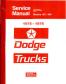 1975 - 1976 Dodge Light & Medium Trucks Body, Chassis & Drivetrain Shop Manual