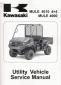 2009 - 2021 Kawasaki KAF620M KAF620N KAF620P Mule 4010 4x4 & Mule 4000 Factory Service Manual