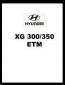 2004 Hyundai XG 300/350 Factory Electrical Troubleshooting Manual - ETM