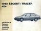 1992 Ford Escort  / Mercury Tracer Electrical and Vacuum Troubleshooting Manual