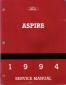 1994 Ford Aspire Service Manual
