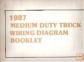 1987 Chevrolet / GMC Medium Duty Truck Wiring Diagram Booklet