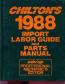 1981 - 1988 Chilton's Import Labor Guide & Parts Manual