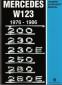 1976 - 1986 Mercedes W123 Workshop Manual: 200, 230, 230E, 250, 280, 280E