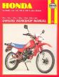 1978 - 1987 Honda XL & XR 80, 100, 125, 185, 200 Haynes Repair & Service Manual