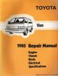 1985 Toyota Van Factory Service Manual