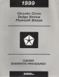 1999 Chyrsler Cirrus, Dodge Stratus and Plymouth Breeze Factory Chassis Diagnostic Procedures Manual