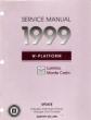 1999 Chevrolet Lumina & Monte Carlo Factory Service Manual Update