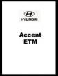 1995 - 1996 Hyundai Accent Electrical Troubleshooting Manual - ETM