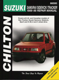 1986 - 1998 Suzuki Samurai, Sidekick, Tracker, Chilton's Total Car Care