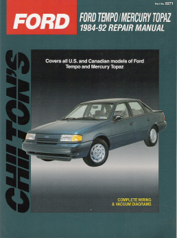 1984 - 1992 Ford Tempo & Mercury Topaz Chilton's Total Car Care Manual