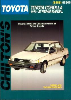 1970 - 1987 Toyota Corolla, Chilton's Total Car Care Manual