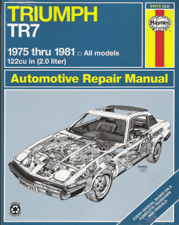 1975 - 1981 Triumph TR-7 Haynes Repair Manual 