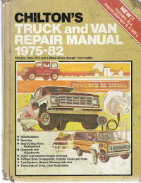 1975 - 1982 Chilton's Truck & Van Repair Manual