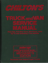 1982 - 1988 Chilton's Truck & Van Service Manual & Labor Guide