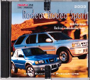 2003 Isuzu Rodeo Factory Service & Electrical Troubleshooting CD-ROM