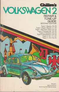 1970 - 1975 Volkswagen 2- Chilton's Repair & Tune-up Guide