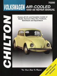 1949-1969 VW Air Cool Beetle, Karmann, Bus, Fast/Notch/Squareback Chilton Manual