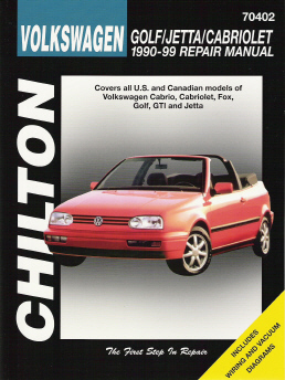 1990 - 1998 Volkswagen Golf / Jetta / Cabriolet, Chilton's Total Car Care Manual