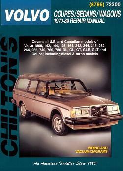 1970 - 1989 Volvo Coupes Sedans & Wagons, Chilton's Total Car Care Manual