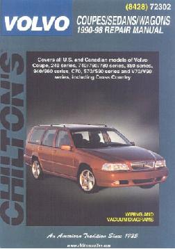 1990 - 1998 Volvo Coupes, Sedans & Wagons, Chilton's Total Car Care Manual